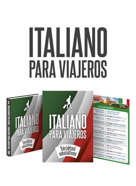 Italiano Para Viajeros Tarjetas Educativas Mi Biblioteca Portable