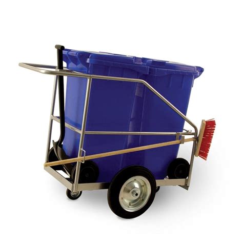 Large Street Cleaning Trolley 2 X 120 L Bins 1000x1310x692 Mm Blue
