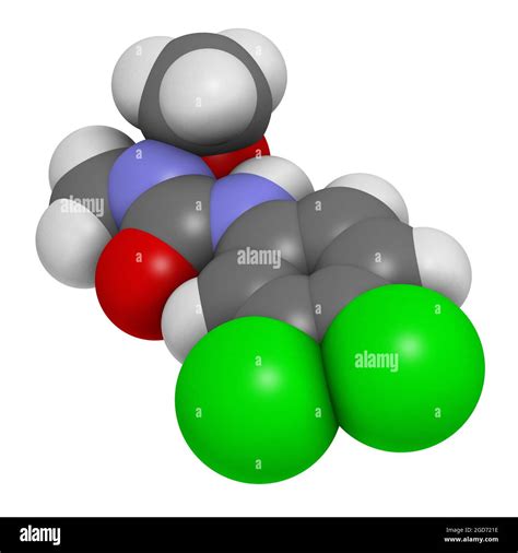 Linuron herbicide molecule. 3D rendering Stock Photo - Alamy