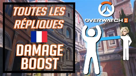 OW2 TOUTES LES RÉPLIQUES DAMAGE BOOST clic droit Ange VF FR