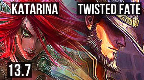 Katarina Vs Twisted Fate Mid Quadra Games Legendary