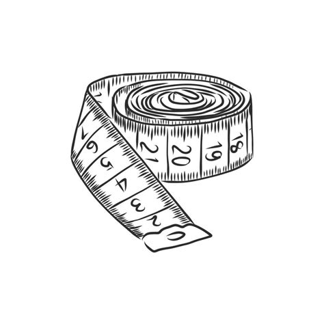 Measuring Tape Vector Sketch Vector Art At Vecteezy