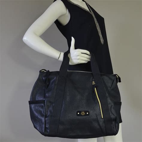 Mila Louise Nicoli Ep Grand Cabas Et Sac Week End Noir