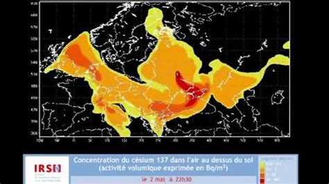 La Carte Anim E Du Nuage De Tchernobyl