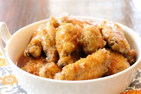 Honey Glazed Chicken Wings Butter With A Side Of Bread