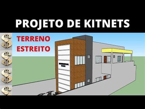 Projeto De Kitnets Terreno X Metros Casas Para