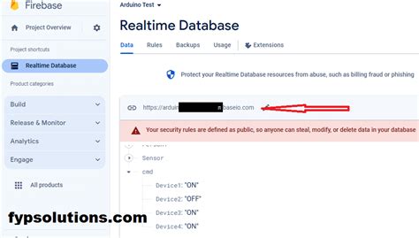 Firebase Realtime Database With Esp Fyp Solutions