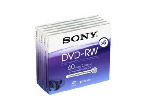 Sony Dvd Rw 28gb 8cm 60min Rewritable Camcorder Mini Dvd Disc Jewel