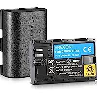 ENEGON LP E6 Batería de Repuesto Paquete de 2 y Smart LED Cargador