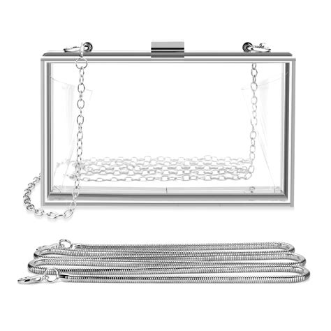 Acrylic Clear Clutch Bag Women S Clear Purse Transparent Stadium