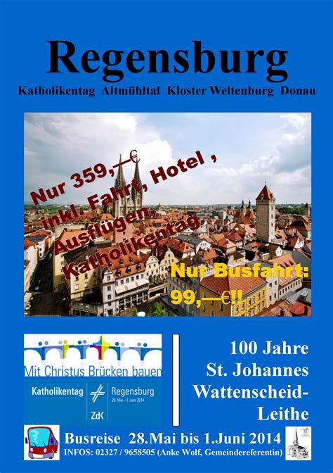 Publikation Regensburg Plakat Katholische Kirche Wattenscheid