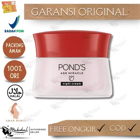 Jual Ponds Age Miracle Youthful Glow Retinol Night Cream Anti Aging G