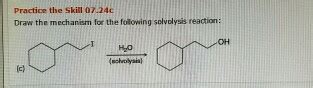 Solved Draw the mechanism for the following solvolysis | Chegg.com