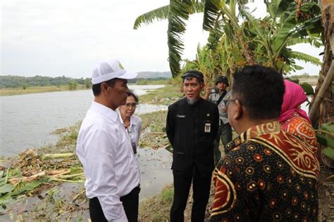 Kunjungi Petani Terdampak Banjir Menteri Pertanian Beri Bantuan