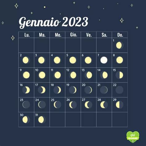 Calendario Lunare Gennaio Capelli Flori Jillane