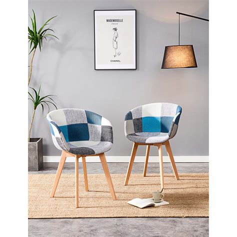 Corrigan Studio Modern Patchwork Dining Chairs Set Of Stylish High