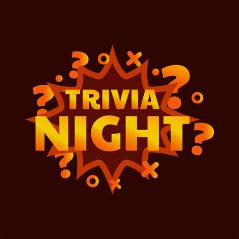 Premium Vector Trivia Night Quiz Night Pub Quiz Vector Banner For