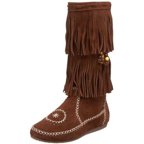 Peace Moccasins By Old Friend Womens Jamie Fringe Flat Boot 121