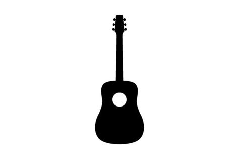 Guitar Silhouette SVG Cut File By Creative Fabrica Crafts Creative