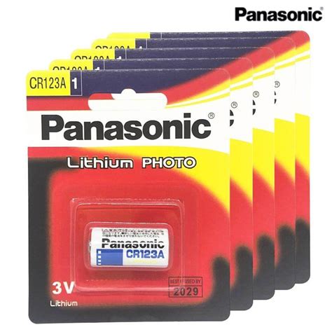 2 Pcs 2 ก้อน Panasonic Lithium Battery Cr123 Cr123a Genuine Original ของแท้ Memorix Thaipick