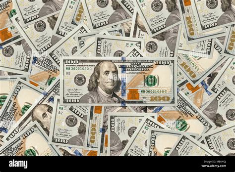 Dollars Background Money Texture Several Thousand American Dollars