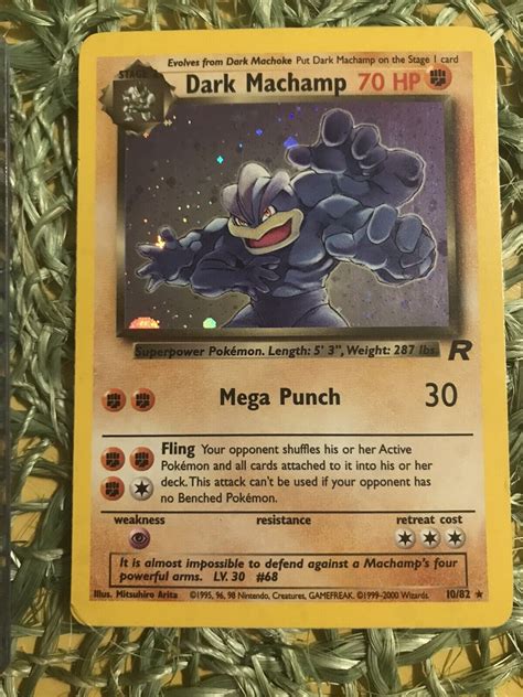 Pokemon TCG Dark Machamp 10 82 Holo Rare Vintage Team Rocket LP SHIPS