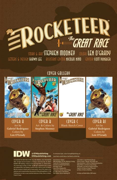 The Rocketeer The Great Race 1 Comic Book Preview