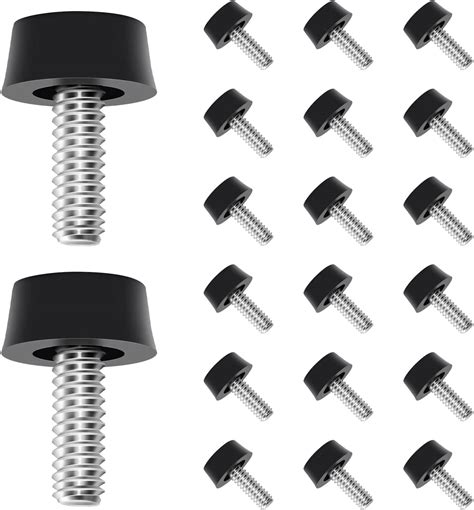 20 PCS 1 4 20 UNC Thread Adjustable Furniture Levelers Screw Feet