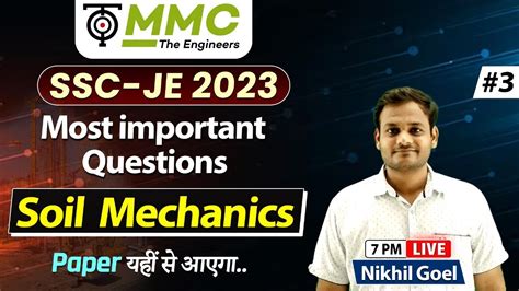 SSC JE 2023 I Most Important Questions Soil Mechanics I3 TargetOn