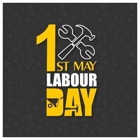 1st Of May Labour Day Background Vector Free Download