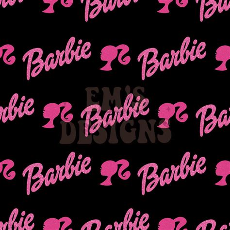 Sparkly Barbie Seamless File Etsy