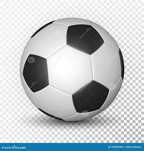 Palla Di Calcio Pallone Da Calcio Modello Su Fondo Trasparente