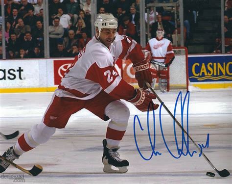 Autographed CHRIS CHELIOS 8X10 Detroit Red Wings Photo - Main Line ...