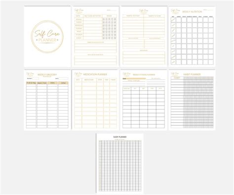 Premium Vector Self Care Planner