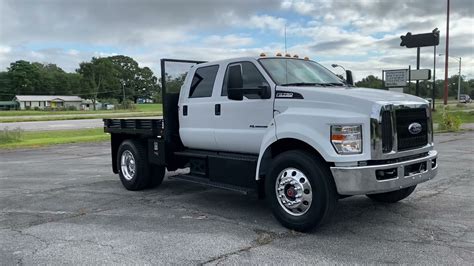 2016 Ford F750 6 7 Powerstroke Diesel Flatbed Hauler Crew Cab For Sale Youtube