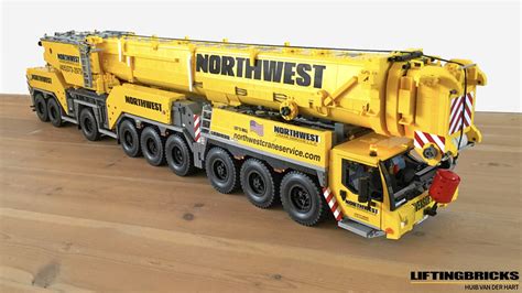 Incredible LEGO model of Liebherr LTM 1750 mobile crane | The Brothers ...