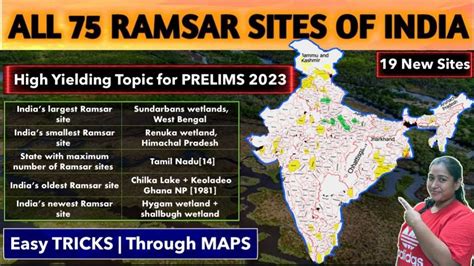 Everything About Ramsar Sites In India For Exam Through Maps