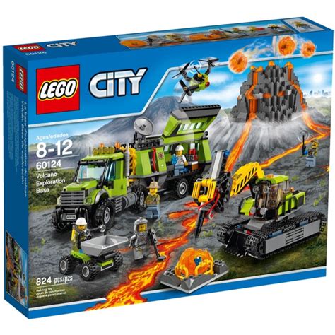 LEGO Town Sets: City 60124 Volcano Research Base NEW