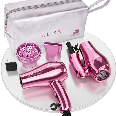 Buy Lura Mini Portable Travel Hair Dryer Dual Voltage Small Lightweight Blow Dryer With Eu Plug