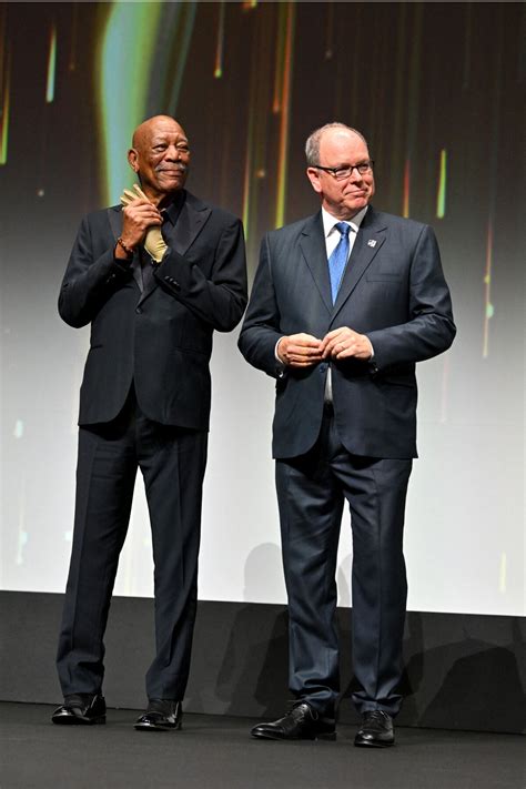 Photo Morgan Freeman Et Le Prince Albert Ii De Monaco Durant La