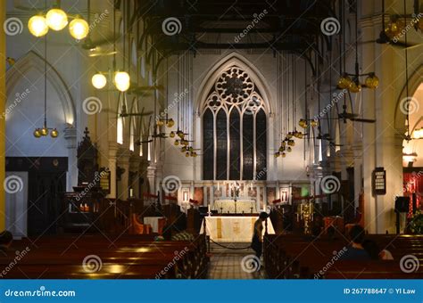 Interior of St. John Cathedral, Central, Hong Kong 20 April 2013 Editorial Photography - Image ...