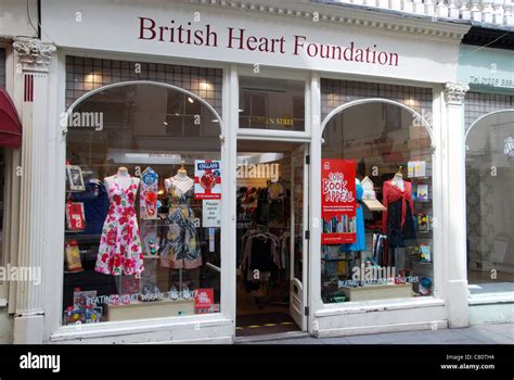 British Heart Foundation Charity Shop Stock Photo Alamy