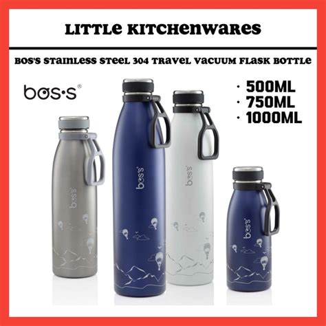 Bos S Stainless Steel Travel Vacuum Flask Bottle Keep Hot Warm Cold Ml Ml Ml Ml