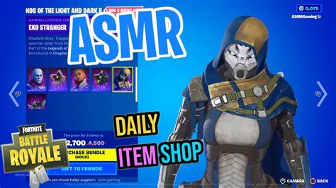 Asmr Fortnite Destiny Skins Are Back Daily Item Shop Relaxing