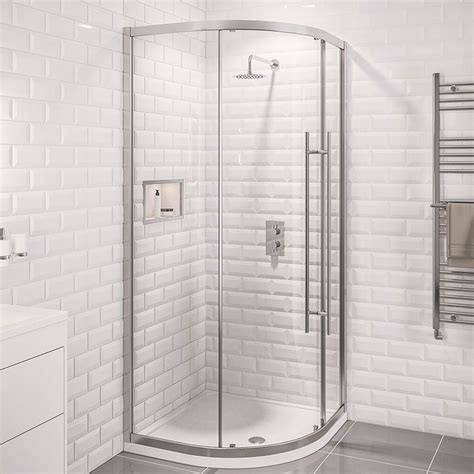 Eastbrook Vantage 2000 Chrome Quadrant Shower Enclosure 900 X 900mm