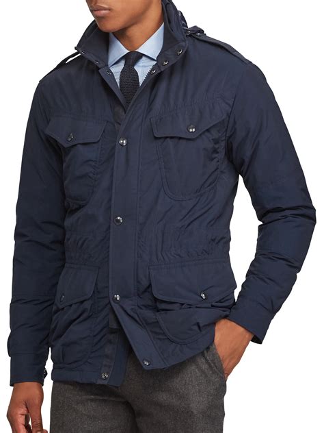 Ralph Lauren Double Vented Utility Down Jacket Village Navy X Large