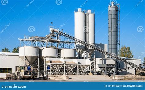 Construction Industry Concrete Plant and Equipment Stock Photo - Image ...