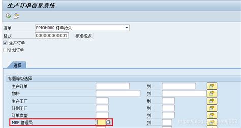 Sap中mrp控制者的应用理解sap Mrp控制者 Csdn博客