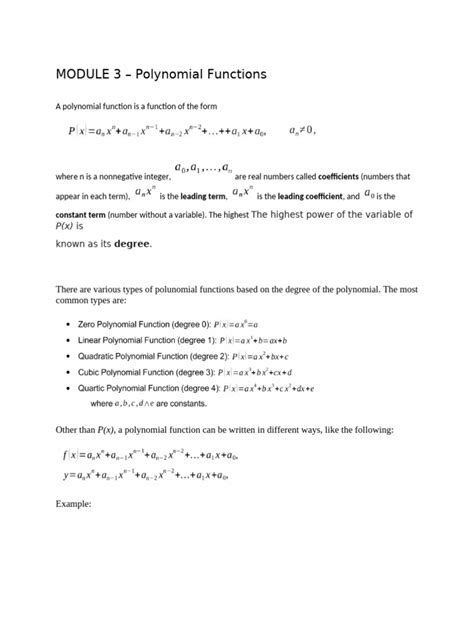 Grade 10 Mathematics Reviewer Pdf