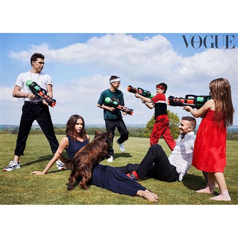 The Beckhams Cover British Vogue S October Issue Bellanaija